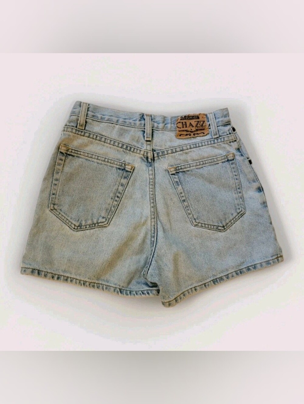 Womens Size 7 Shorts Lite Blue High Waist Wide Leg Chazzz by Charles Chailian